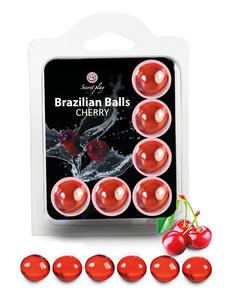 6 Brazilian Balls "Cerise" Free Shipping Genuine