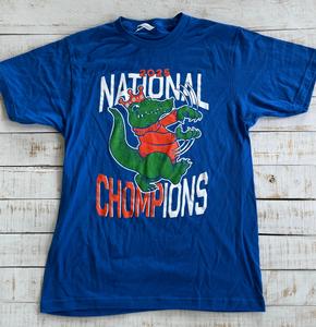 Short Sleeve 2025 Gator Chomps T-shirt, Royal Blue Sale Clearance