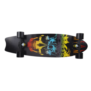Chaser 28" Wooden Maple Skateboard (E076) -Miami Skull Cheap Fake