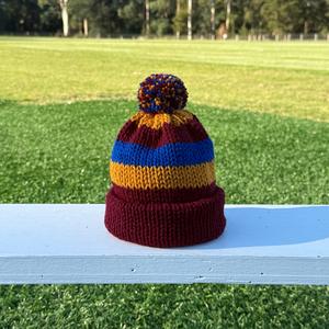 BRISBANE LIONS Footy Beanie - Newborn to 1 yr Footlocker For Sale