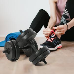 Soozier 42LB Pair Dumbbells Set Training Biceps Exercise Fitness Free Best Wholesale For Sale