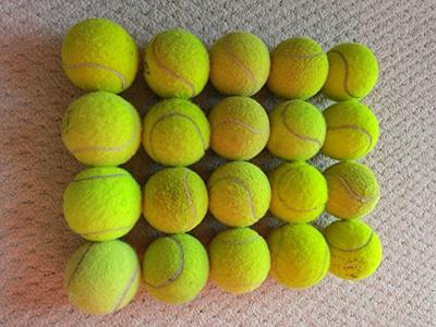 20 X Tennis Balls - Top Condition - Used - Ideal For Fun Tennis - Kids - Dogs Outlet Official