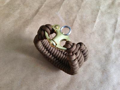 Bronze Snap Shackle Full Weave Bracelet Cheap Perfect