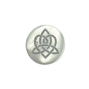 Brigid's Heart Pocket Charm Lead-free Pewter Stone Low Cost Sale Online