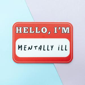Hello I'm Mentally Ill Name Tag Vinyl Stickers Pictures Online