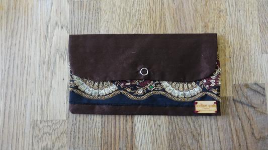 Black And Brown Embellished Silk Gift Envelope Sale Browse