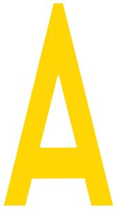 A Mighty Line Letter/Number Floor Marker Adhesive, 4.5"x10" size, pack of 10 Outlet Great Deals
