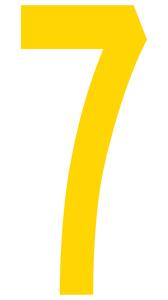 7 Mighty Line Letter/Number Floor Marker Adhesive, 4.5"x10" size, pack of 10 Buy Cheap Newest