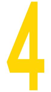 4 Mighty Line Letter/Number Floor Marker Adhesive, 4.5"x10" size, pack of 10 Clearance Cheap Online