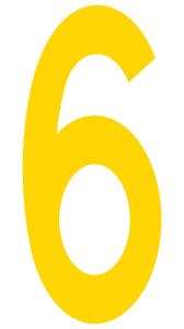 6 Mighty Line Letter/Number Floor Marker Adhesive, 4.5"x10" size, pack of 10 Marketable Cheap Pice