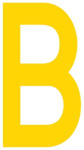 B Mighty Line Letter/Number Floor Marker Adhesive, 4.5"x10" size, pack of 10 Free Shipping Good Selling