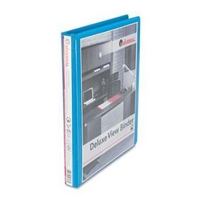 Deluxe Round Ring Vinyl View Binder, 1/2" Capacity, Light Blue Discount Wiki
