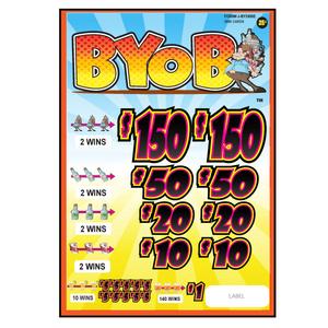 Y - Instant Pull Tab Tickets - 3990 Count - Multiple Titles ($.25) Finishline For Sale
