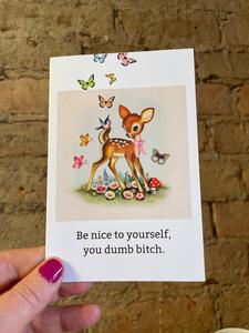 Be Nice to Yourself... Birthday Greeting Card Amazon Sale Online