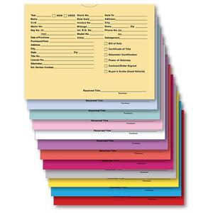 Vehicle Deal Envelopes (Deal Jackets) - Printed (500 Per Box) Buy Cheap Cheap