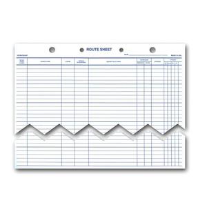 Route Sheet (Form RS-547) Authentic
