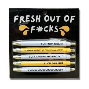 Fresh Out Of Fucks Pen Set Original Cheap Online