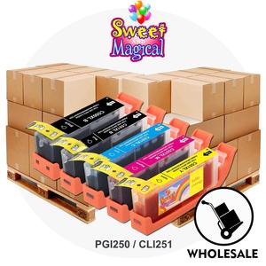 Edible Ink Cartridge for Canon PGI-250 / CLI-251 (5-Pack) - Box of 12 set Order Online