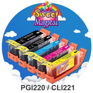 Edible Ink Cartridge for PGI-220 / CLI-221 (5-Pack) (Canon Compatible) Pay With Paypal Online