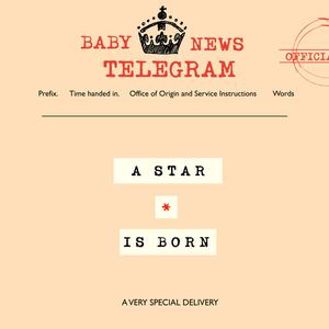 A Star Is Born Telegram Card Sale Best Pices