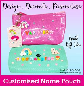 DIY Pencil Pouch / Pencil Box / Cosmetic Pouch / Customised Name / Pencil Case Phone Pouch Free Shipping Get Authentic