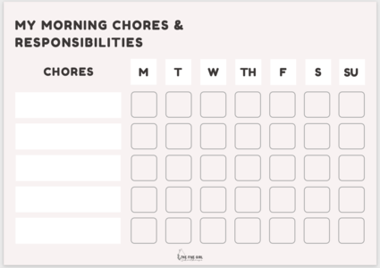 Chores & Responsibilities Chart- Daily & Morning Cheap Get To Buy