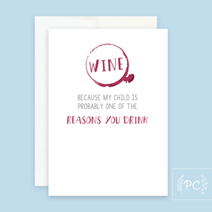 Reasons You Drink Teacher Card - Prairie Chick Prints Largest Supplier Online