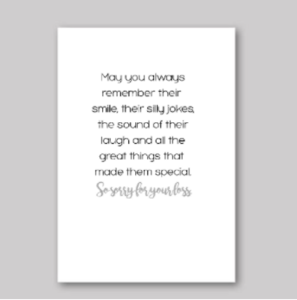 Sorry For Your Loss Card - What She Said Creatives Visit New Cheap Pice