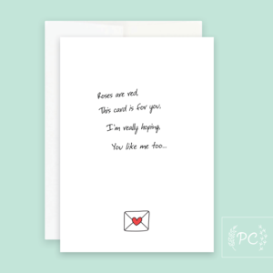 Roses Are Red This Card Is For You / Card - Prairie Chick Prints Latest Sale Online