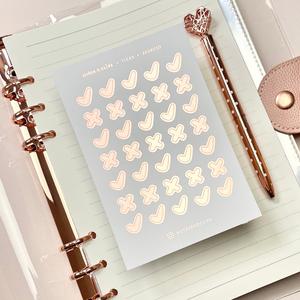 Bujo Stickers, Task Stickers, Tick Sticker, Planner Icon Stickers, Foiled Stickers Cheap Pice For Sale