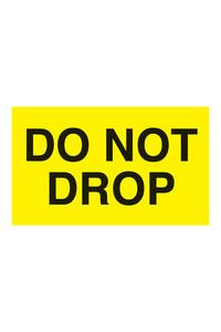 "Do Not Drop", 3" x 5", Fluorescent Yellow, 500 Labels/Roll Cheap Browse
