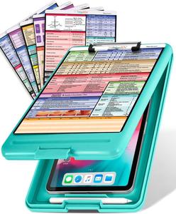 ClinicalGuru Set - Nursing Clipboard with Storage and Heavy Duty Cheat Sheet Set Buy Cheap Eastbay