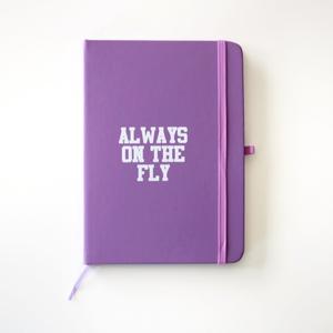 5x7 Hardcover Journal, Purple - Always on the Fly Cheap Pice Original