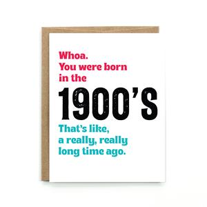 1900's Birthday Card Discounts Cheap Pice