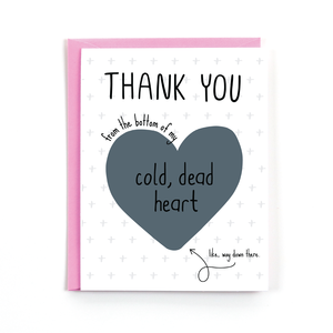 Cold Dead Heart Card Outlet 100% Authentic