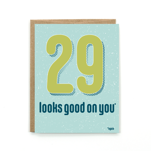 29 Again Birthday Card Professional Online