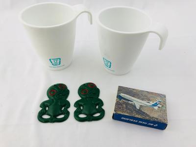 Air New Zealand Memorabilia - Tiki's Cards and Cups (20712) Geniue Stockist