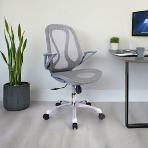Omega Mid Back Chair (Grey) Safe Shopping Cheap Online