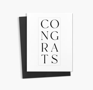 Congrats Greeting Card | Simple Celebration Card Clearance Limited Edition