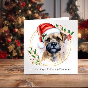 Border Terrier Christmas Card | Handmade Christmas Card Cheap Best Pices