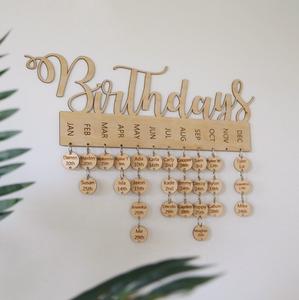 Personalised wooden birthday calendar Get Authentic Cheap Pice