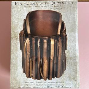 Bronze Pen Holder Free Shipping Clearance