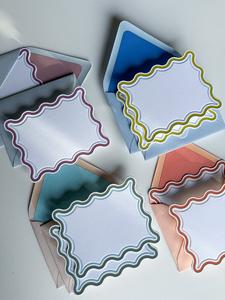 Celia Curvy Notecard Set Sale For Cheap
