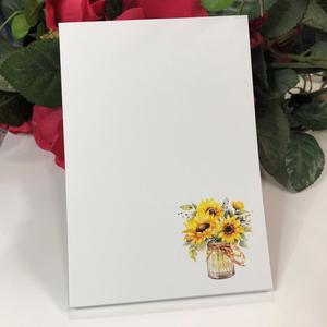 Sunflowers in Mason Jar Notepad Cheapest