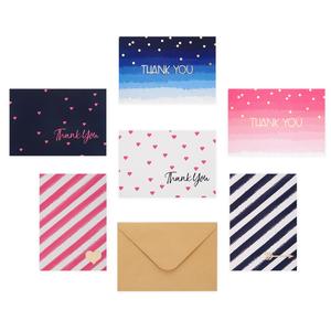 36 Counts Gold Foil Thank You Cards with Envelops | Stripes, Dots, Shade Designs Sast Sale Online