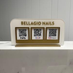 Elegant 3-QR Code Acrylic Display for Businesses Sale Footlocker Finishline