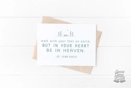 Printable Catholic NoteCard St. John Bosco Cheap Sale Amazing Pice