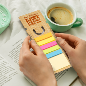 Best Teacher Ever Bamboo Ruler Bookmark Outlet Clearance Store
