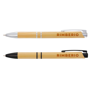 Logo Bamboo Eco Retractable Pen Discount Pay With Visa