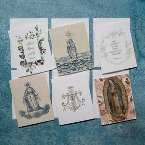 Marian Notecard Set of 6 or 12 Our Lady A2 cards and envelopes Free Shipping Eastbay